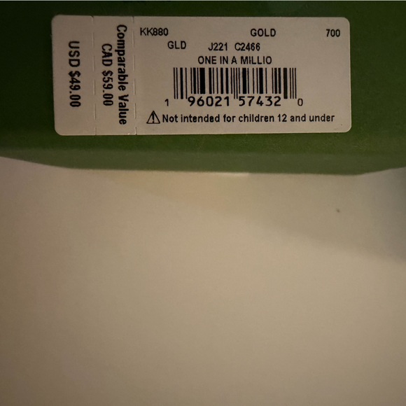 Kate Spade Gold C Necklace - New in Box - Picture 3 of 3